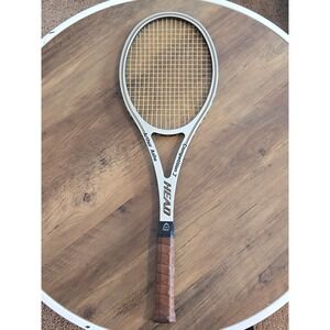 Vintage AMF Head Arthur Ashe Competition 3 Tennis Racquet Silver Leather Grip